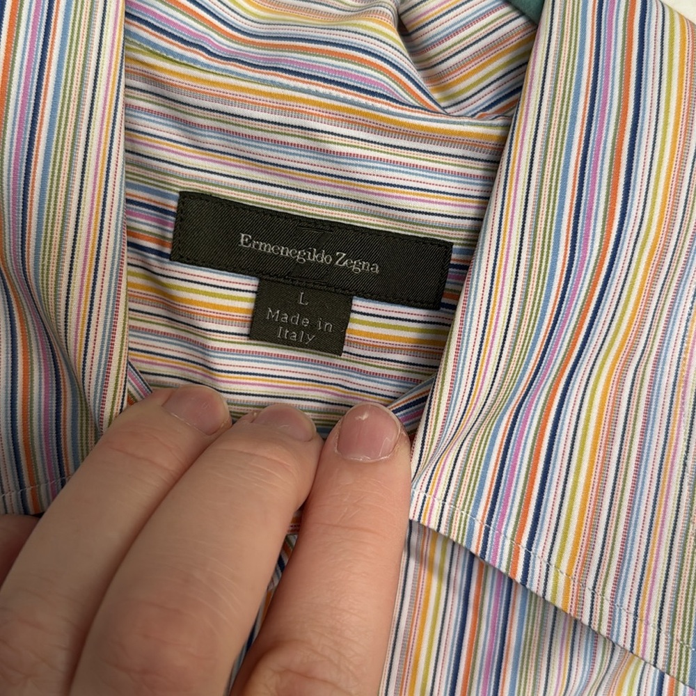 Striped Zegna button down - Picture 3 of 4